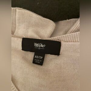 Missimo Cream Long Sleeve Sweater Top